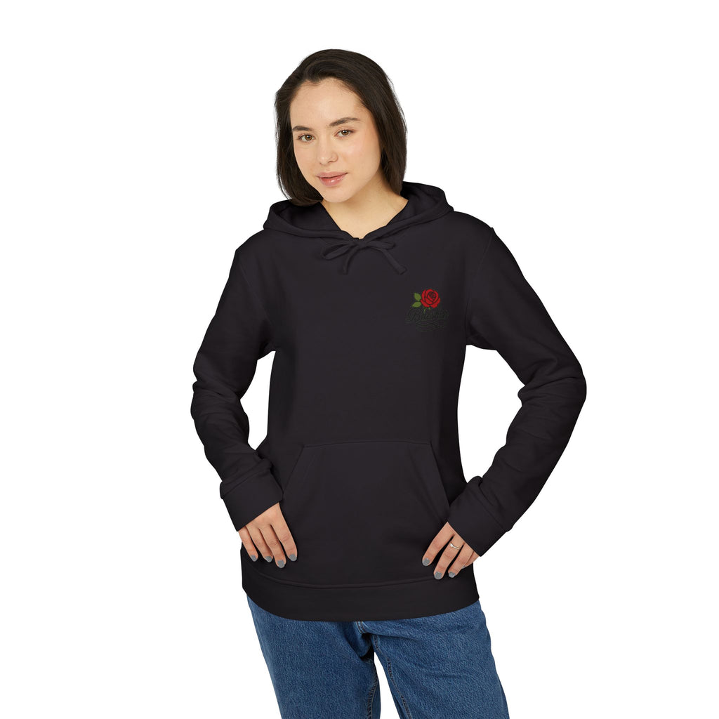 Love & War Teddy Graphic Hoodie — White Fleece Pullover