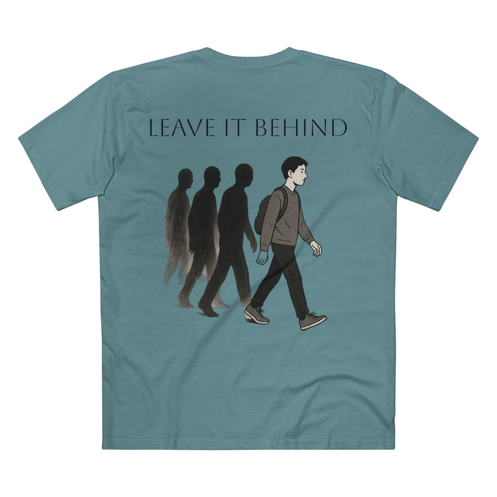 Inspirational Graphic Tee - "Leave It Behind" with Rose Design