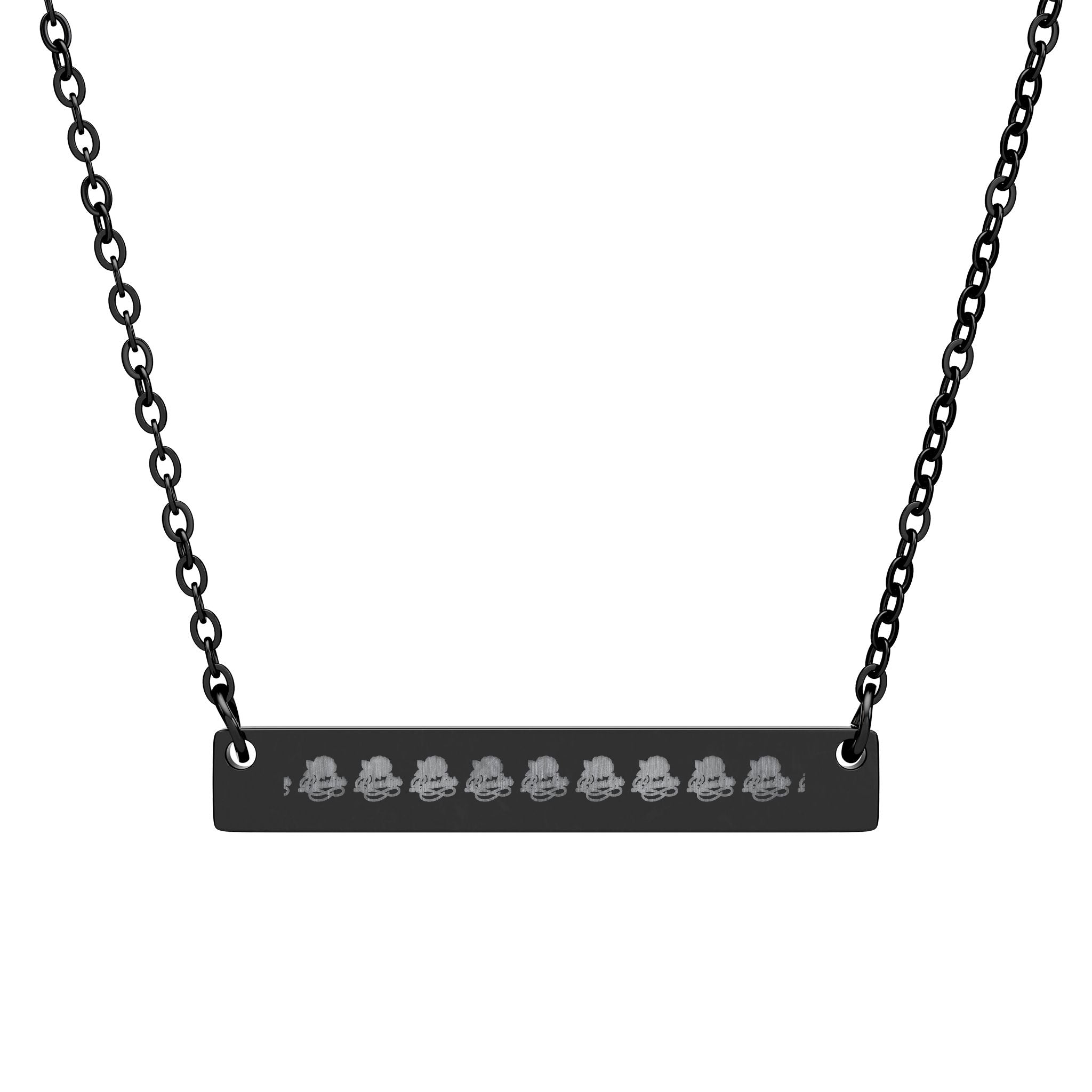Horizontal Bar Necklace (Engraving)