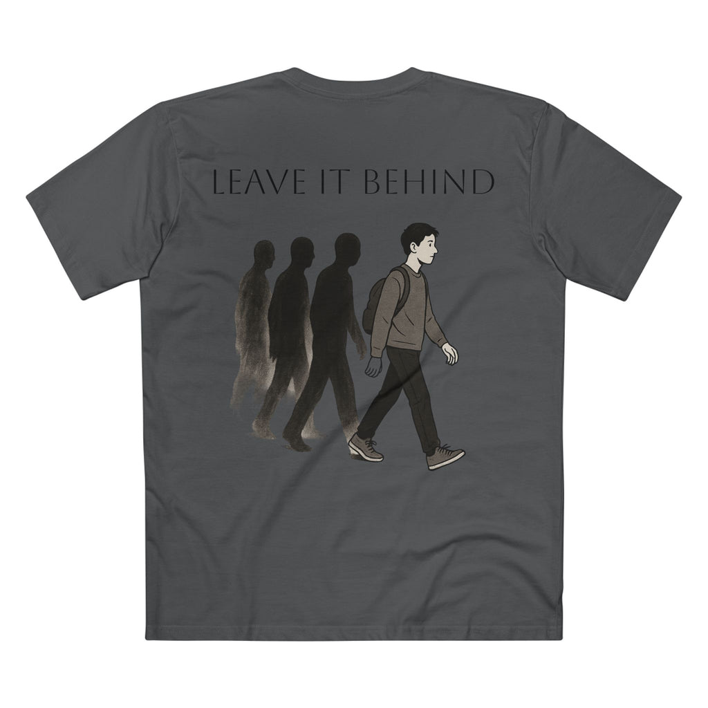 Inspirational Graphic Tee - "Leave It Behind" with Rose Design