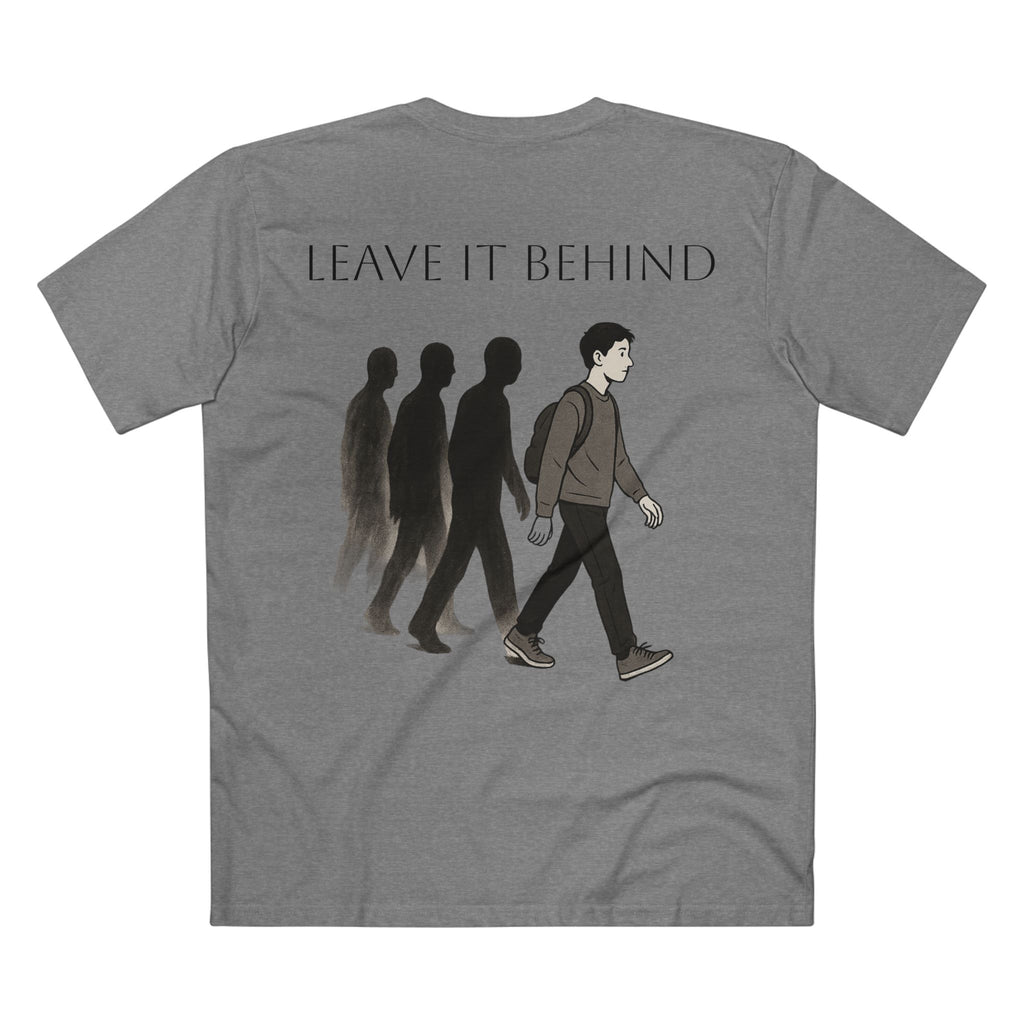 Inspirational Graphic Tee - "Leave It Behind" with Rose Design