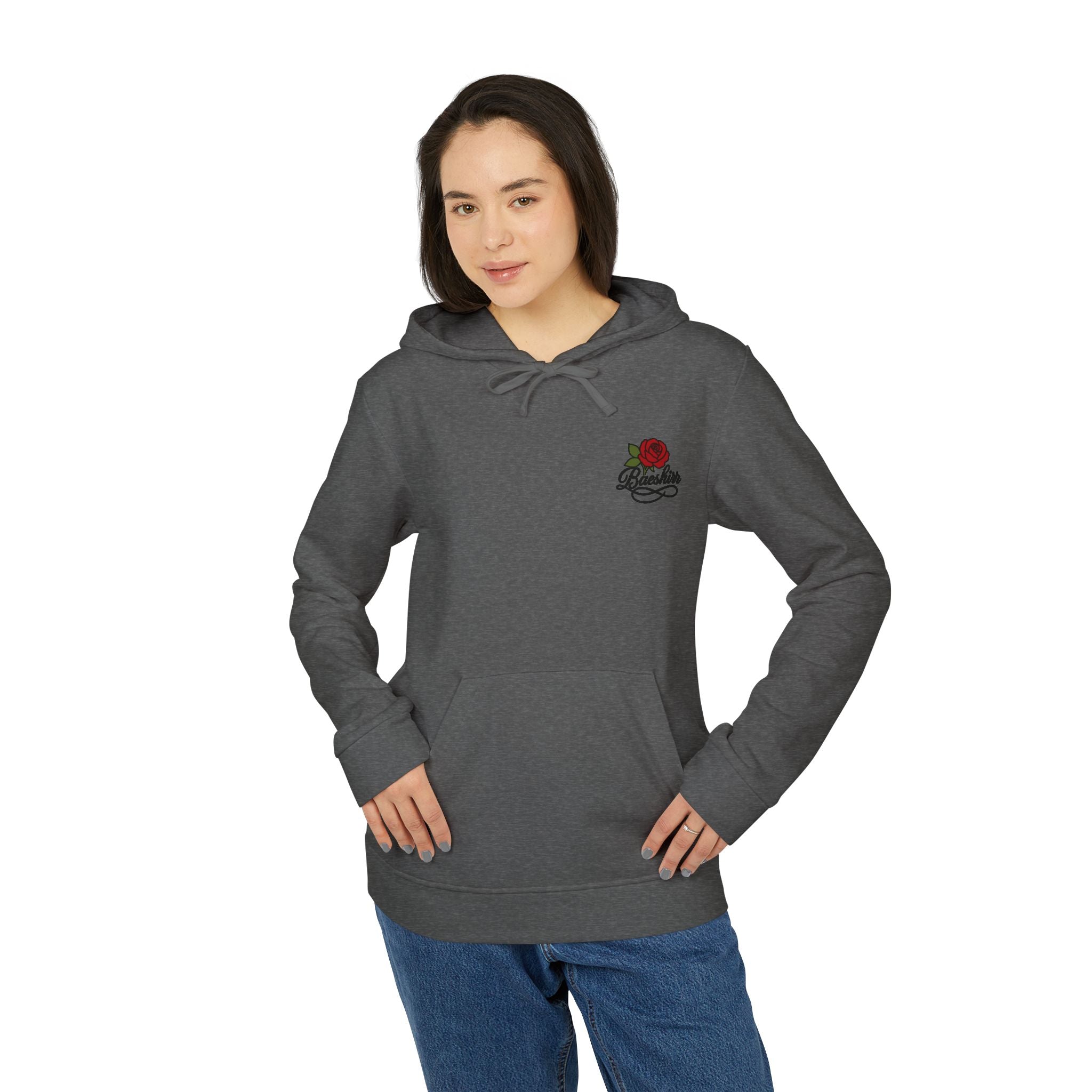 Love & War Teddy Graphic Hoodie — White Fleece Pullover