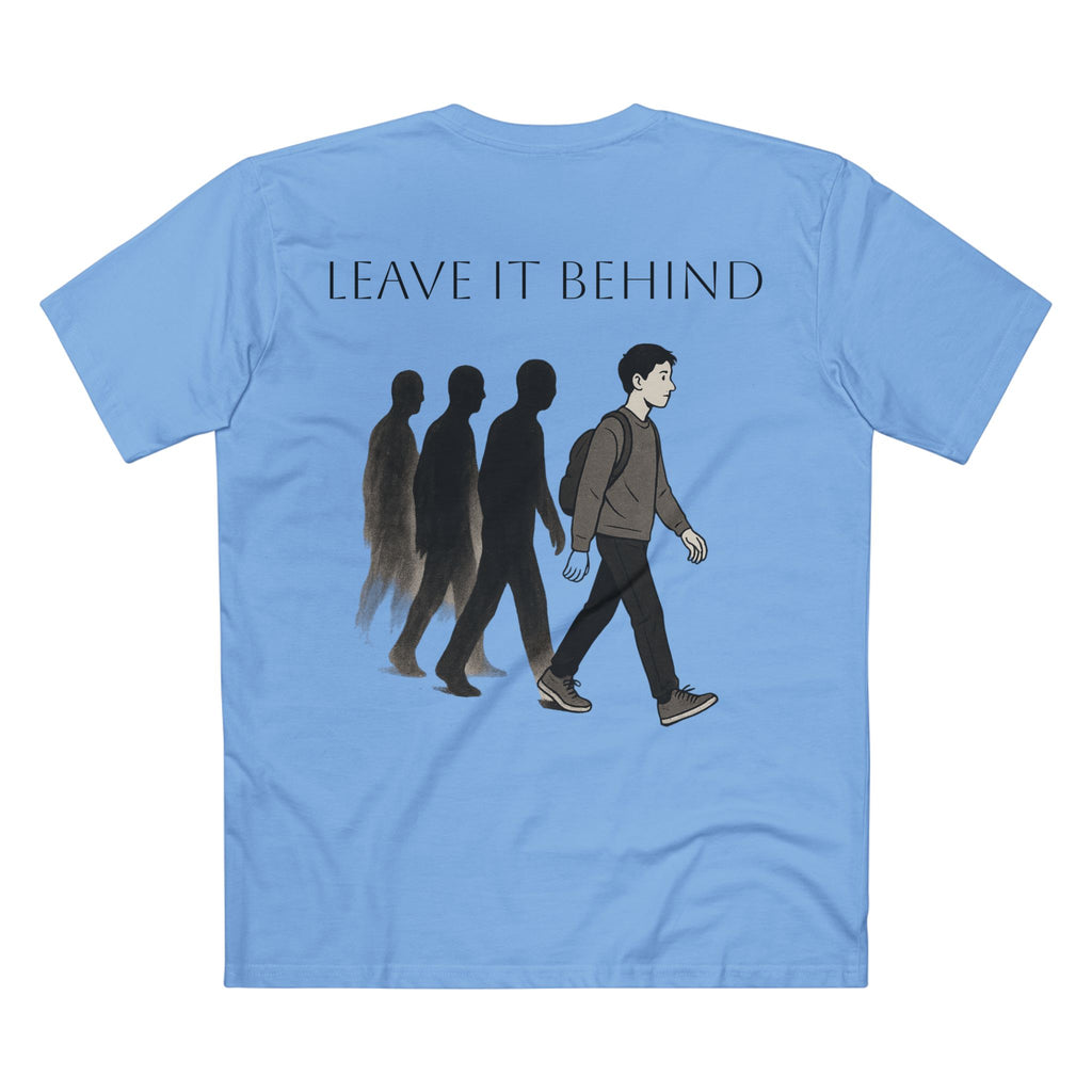 Inspirational Graphic Tee - "Leave It Behind" with Rose Design